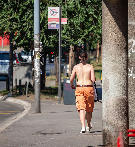 Man in the street indecent exposure